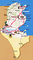 Интерактивная карта Туниса